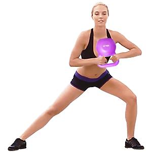 होम जिम एंटी स्लिप हैंडल पीई स्ट्रेंथ ट्रेनिंग केटलबेल ग्रीन 5LBS 20 LBS 8