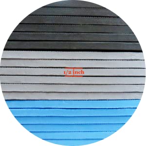 1/2 "अतिरिक्त मोटी ईवा फोम इंटरलॉकिंग टाइलों के साथ गैर पर्ची काली पहेली व्यायाम चटाई 3